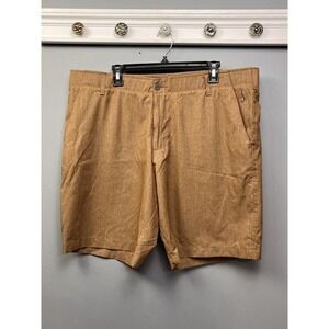 Swiss Tech Mens Brown Heather Performance Shorts Size 40 SMB28441 Hiking Outdoor